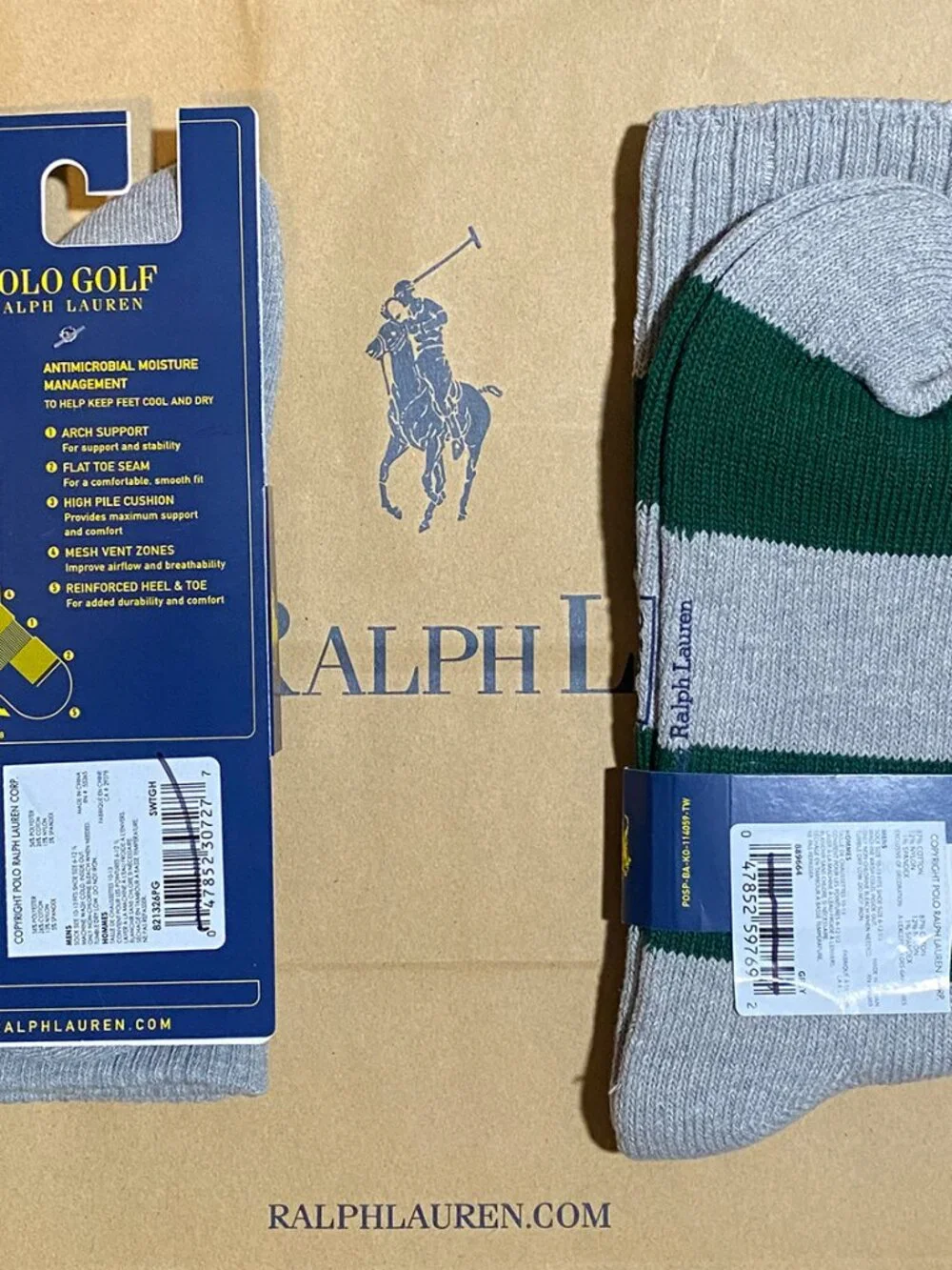 Polo Ralph Lauren Classic Golf Gift Set w/Polo Bear Socks Vintage Tees Balls Box